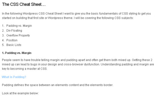 Best WordPress Cheat Sheet For Designers And Developers